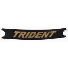 Nameplate -Trident T160 Gold/Black Short..