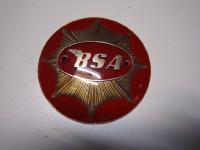 Badges reservoir BSA rond rouge (pair) 4"